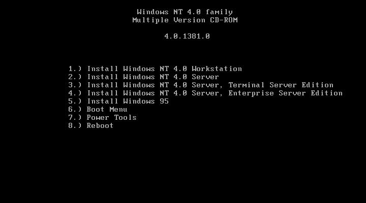 Windows NT 4.0 All In One (Workstation, Server, Terminal 